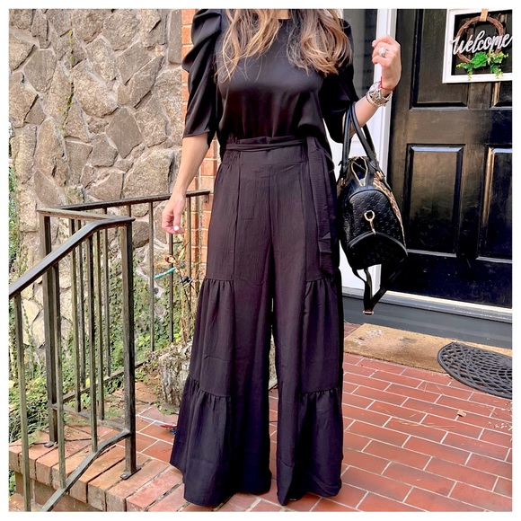 ShopEvelynne Pants - Fabulous Boho Extra Wide Leg Ribbon Pants